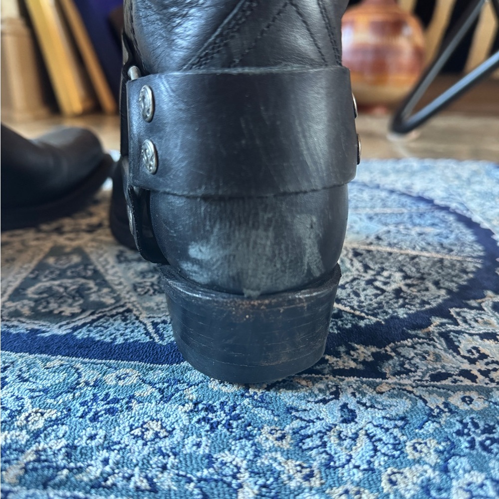 Sendra Black Leather Biker Boots - Picture 8 of 8